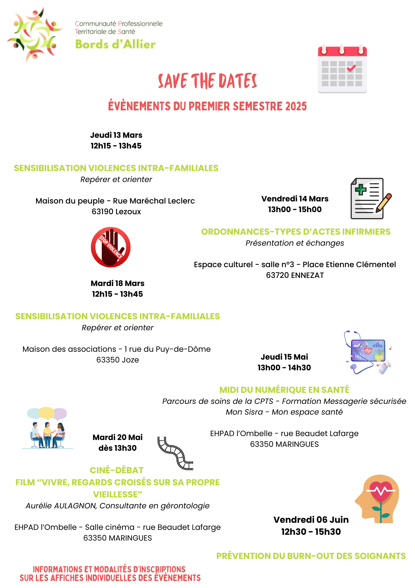 SAVE THE DATES