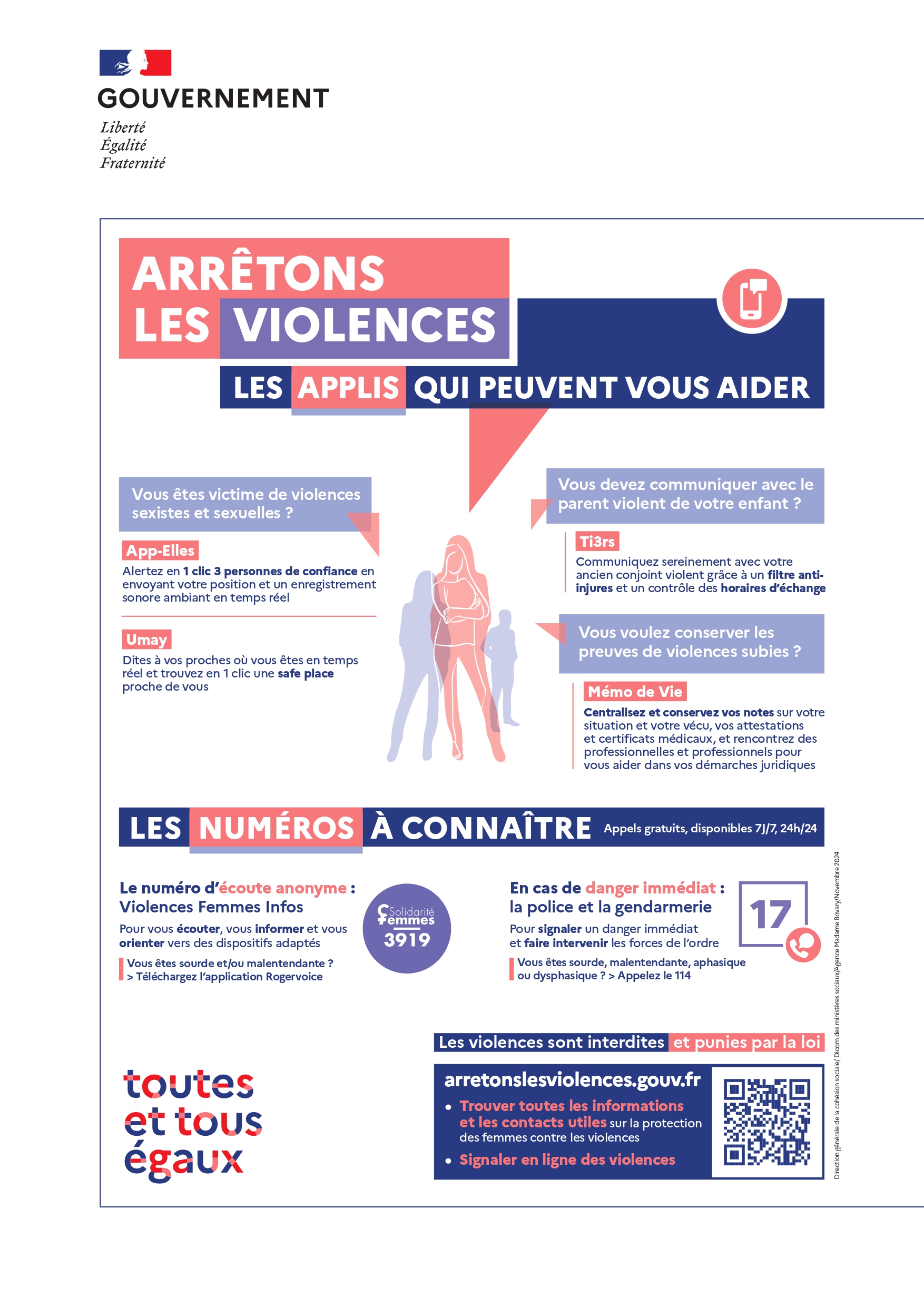 Affiche Arrêtons les violences