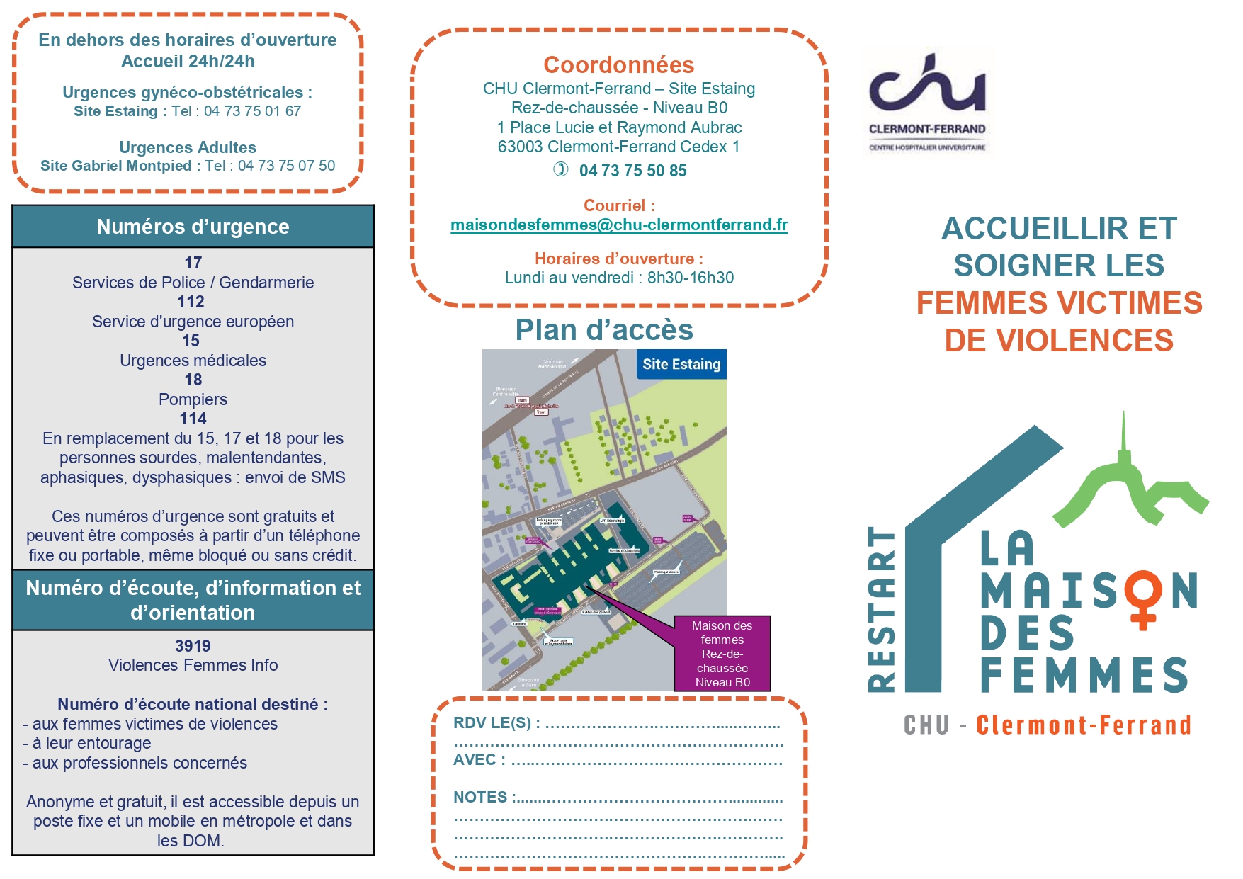 Flyer public Maison des femmes